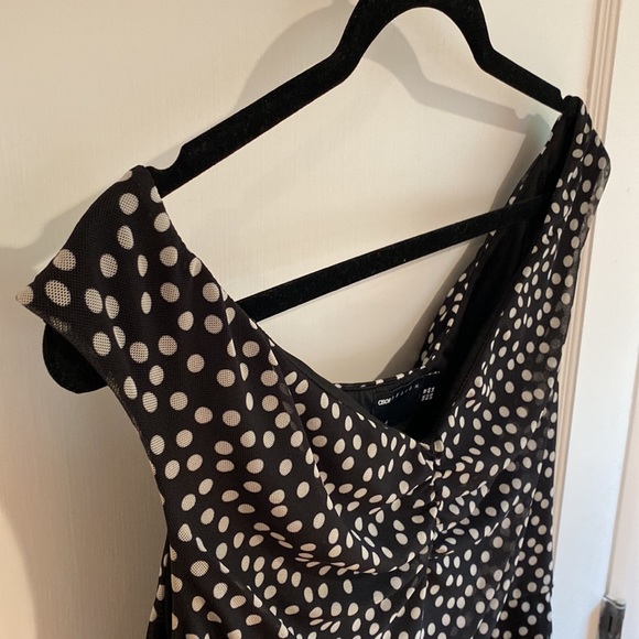 ASOS stretch, form fitting sheet dress w/ Bardot style neck - Picture 5 of 9